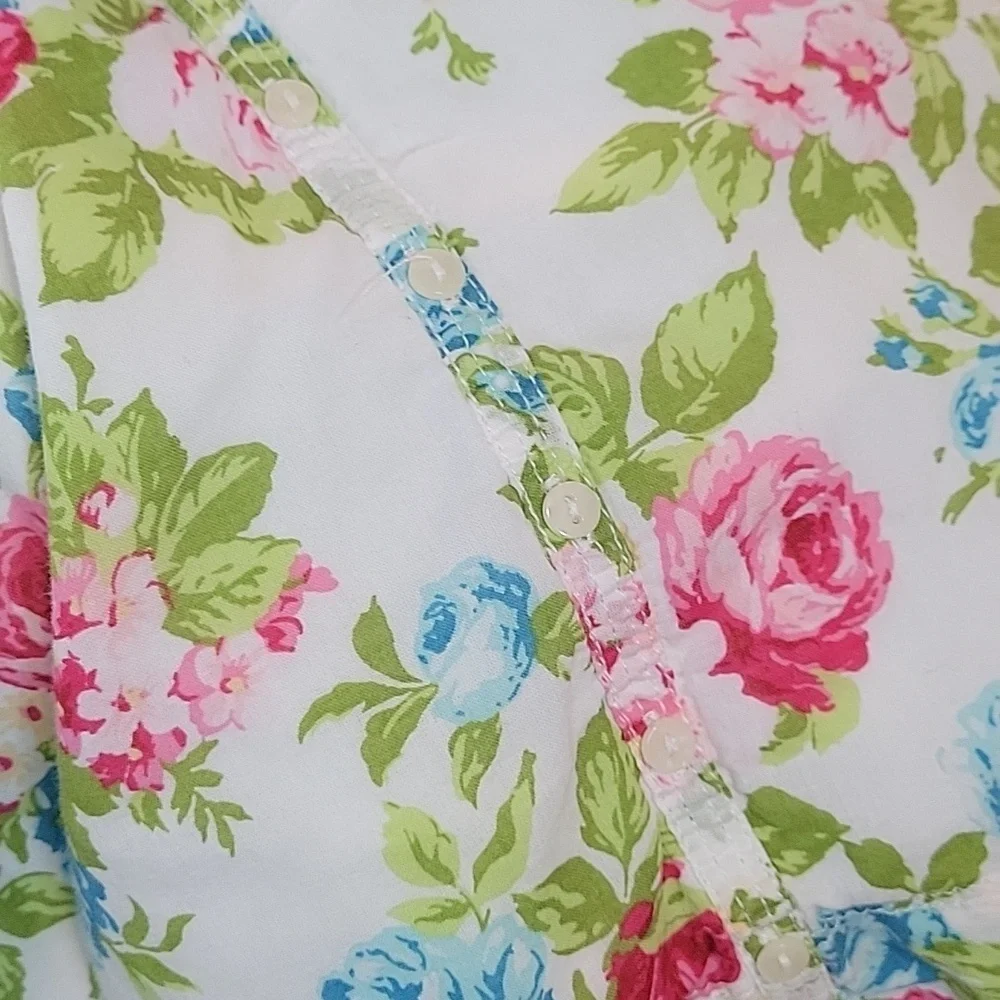 Abercrombie & Fitch mini floral dress vintage smocked belted